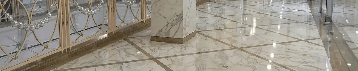 Beautiful marble floor professionally installed in Louisville, KY