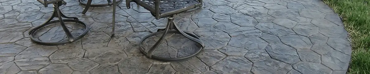 Garden relaxation area with professionally installed stone flooring in Louisville KY